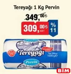 PERVİN TEREYAĞI 1 KG